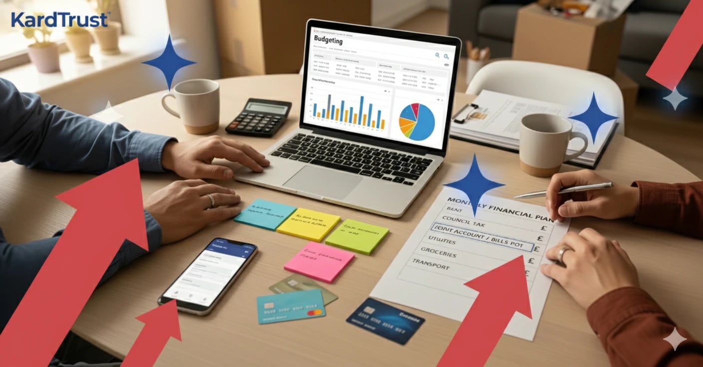 Couple combining finances with a simple joint system in the US