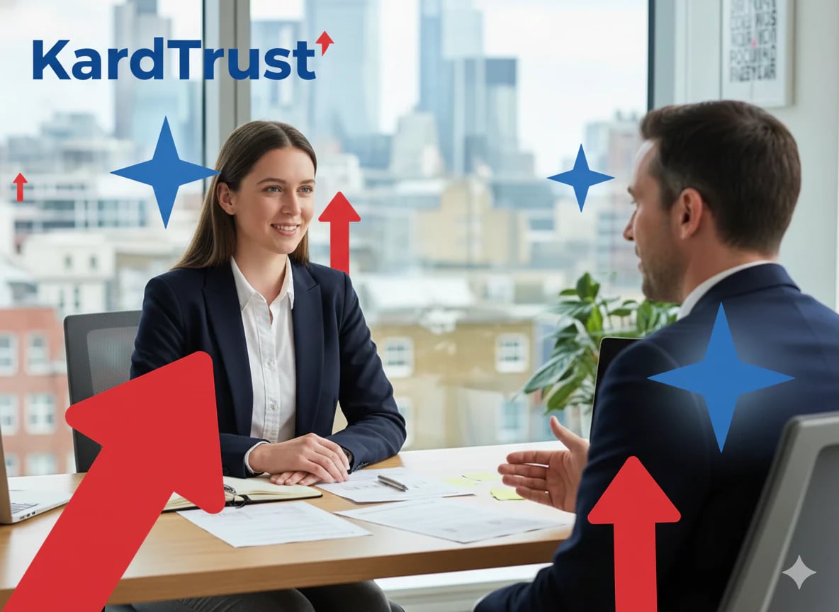 Professional having a confident conversation with manager about salary increase